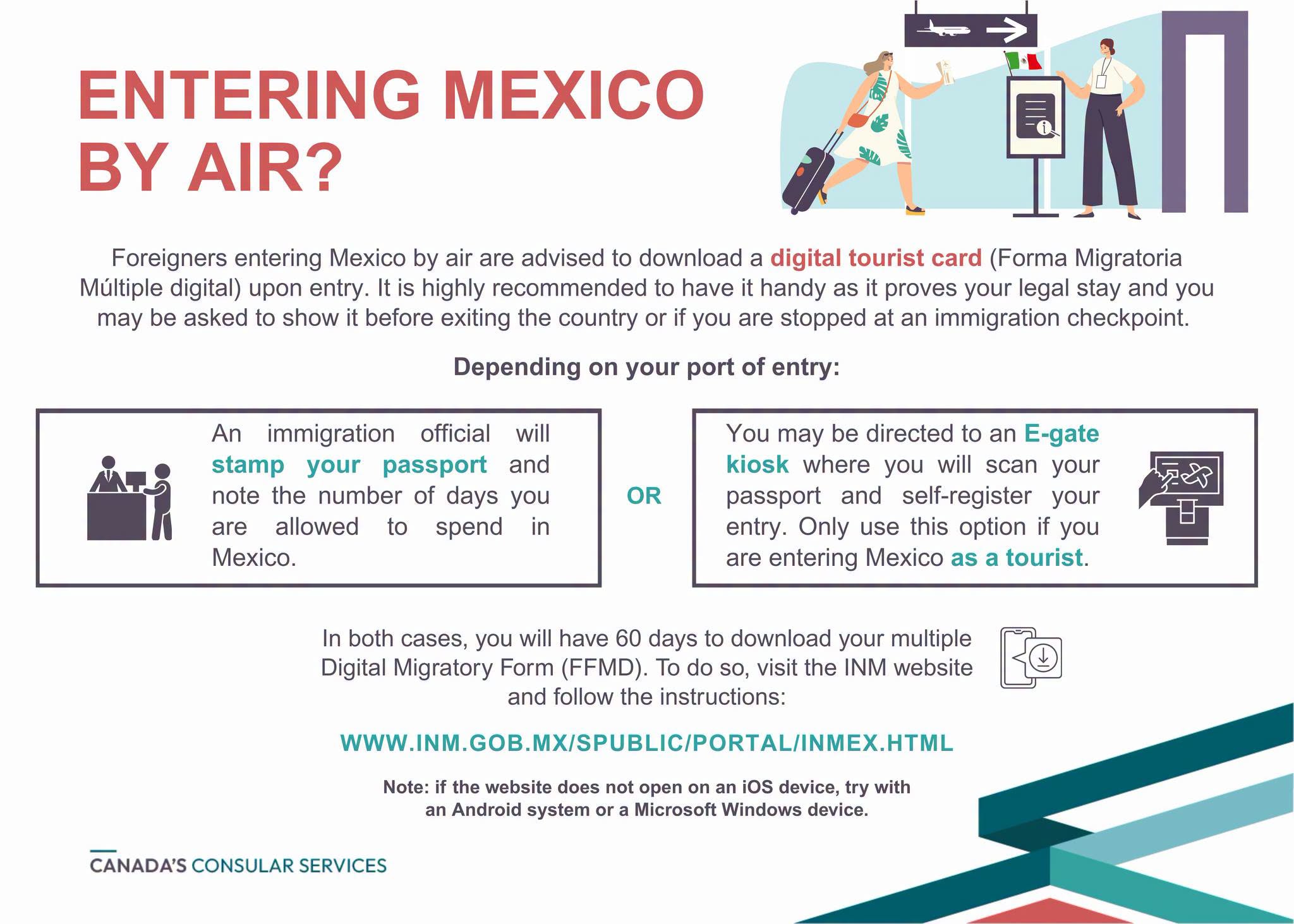 Entering Mexico by air